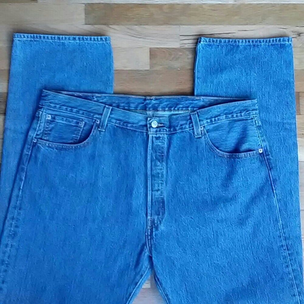 Levis 501 Button Fly Jeans 42 x 34